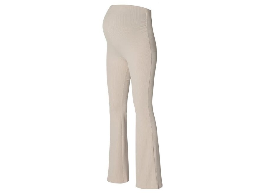 Heja flared rib pants OTB light sand