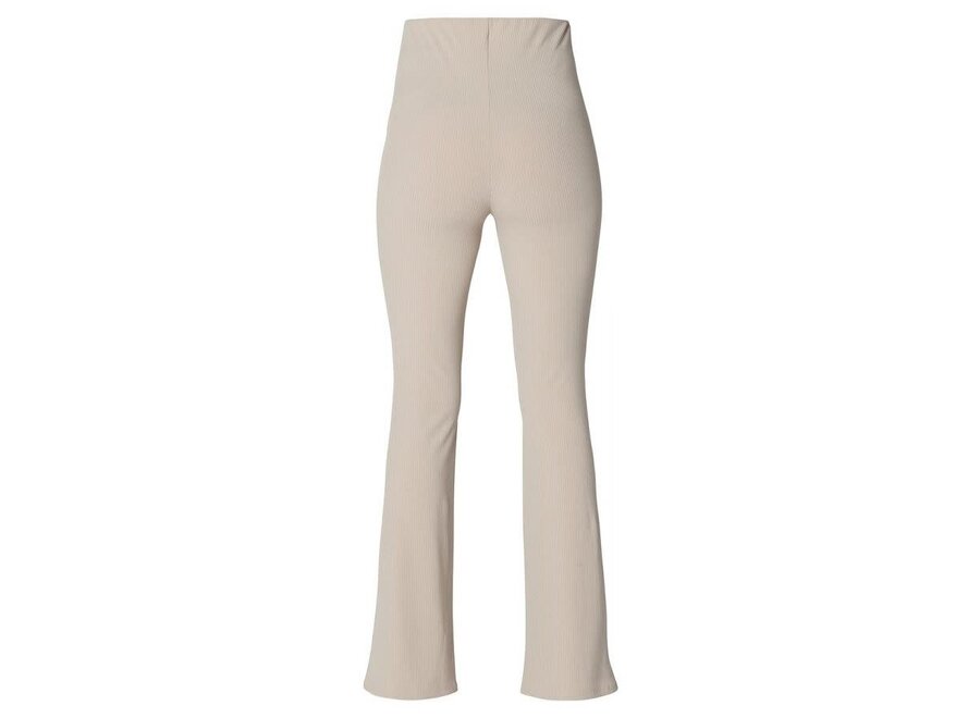 Heja flared rib pants OTB light sand