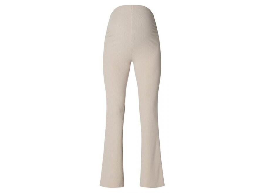 Heja flared rib pants OTB light sand