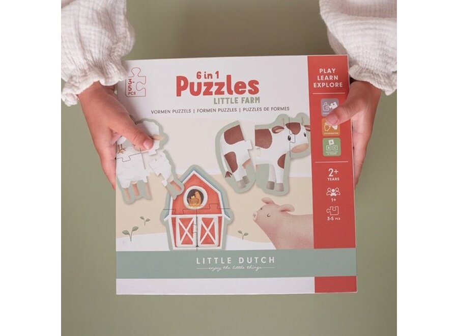 6 in 1 puzzel Little Farm FSC