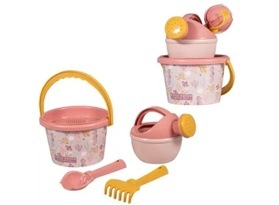 ODP Strandset 9,5cm 5  dlg (roze)