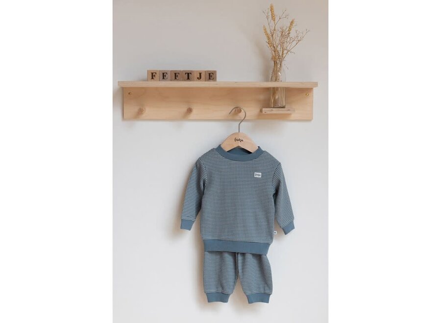 Pyjama wafel - Ice Blue | IJs blauw