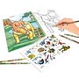 Dino World kleurboek met kleurpotloden