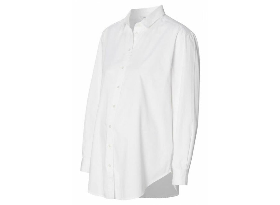 Arles nursing blouse LS - Optical white