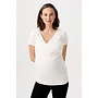 Sanson nursing rib top SS - Cream