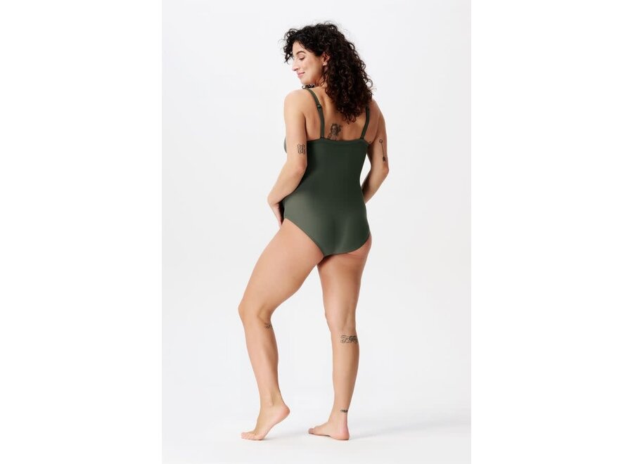 Saint Tropez microfiber swimsuit - Olive