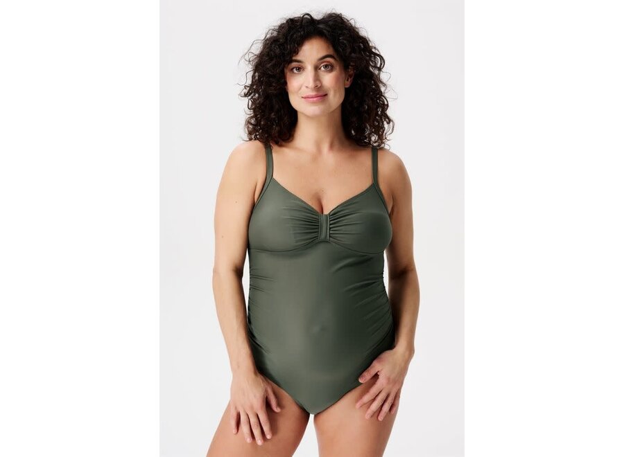 Saint Tropez microfiber swimsuit - Olive