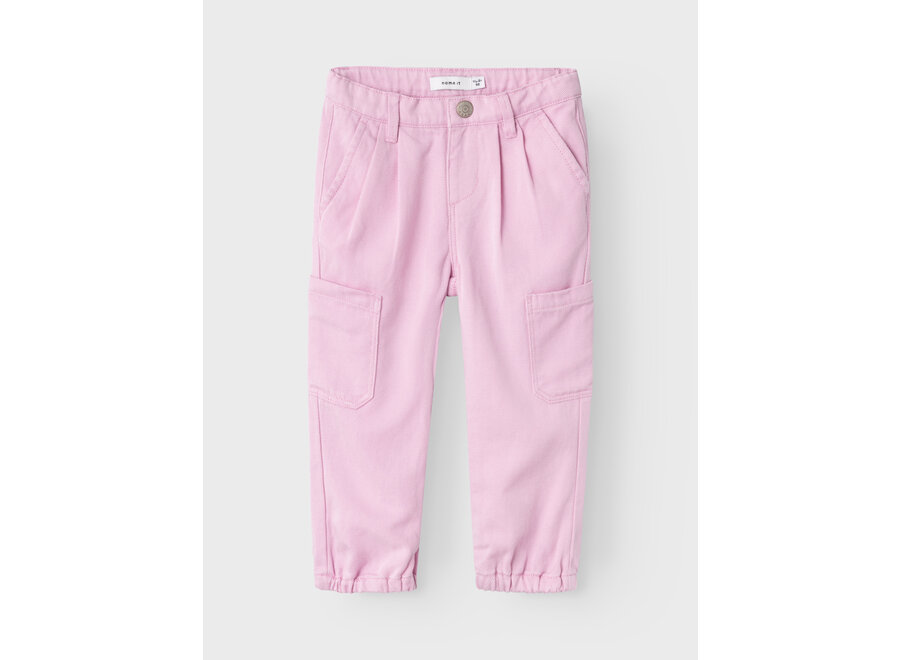 Bella Round twill pant - Pastel lavender