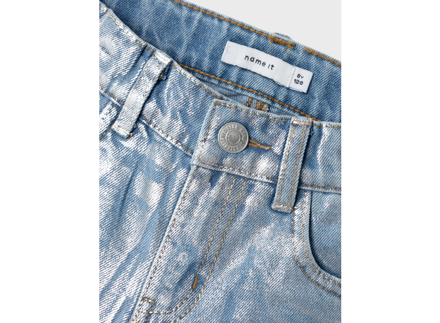 Rose straight jeans - light blue denim | Silver Foil