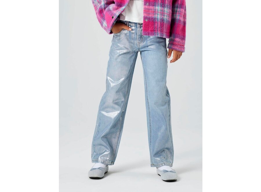 Rose straight jeans - light blue denim | Silver Foil