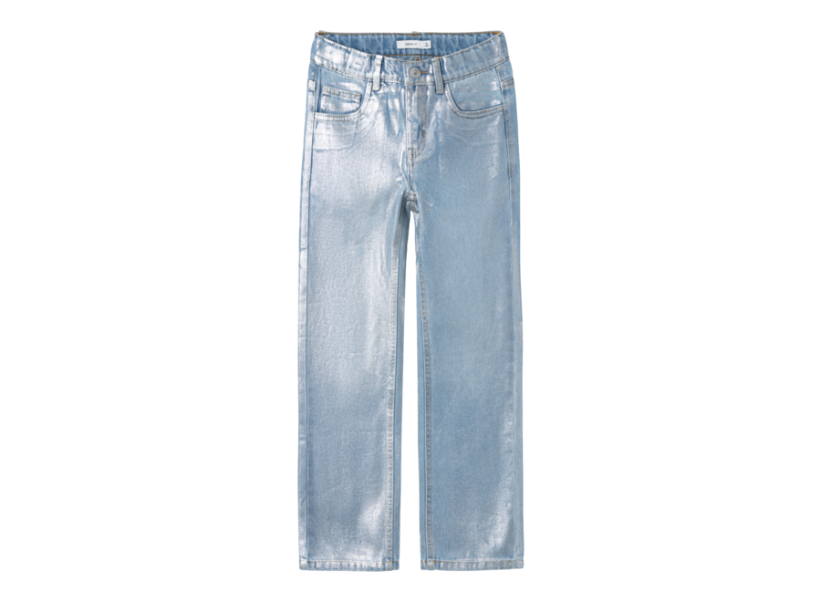 Rose straight jeans - light blue denim | Silver Foil