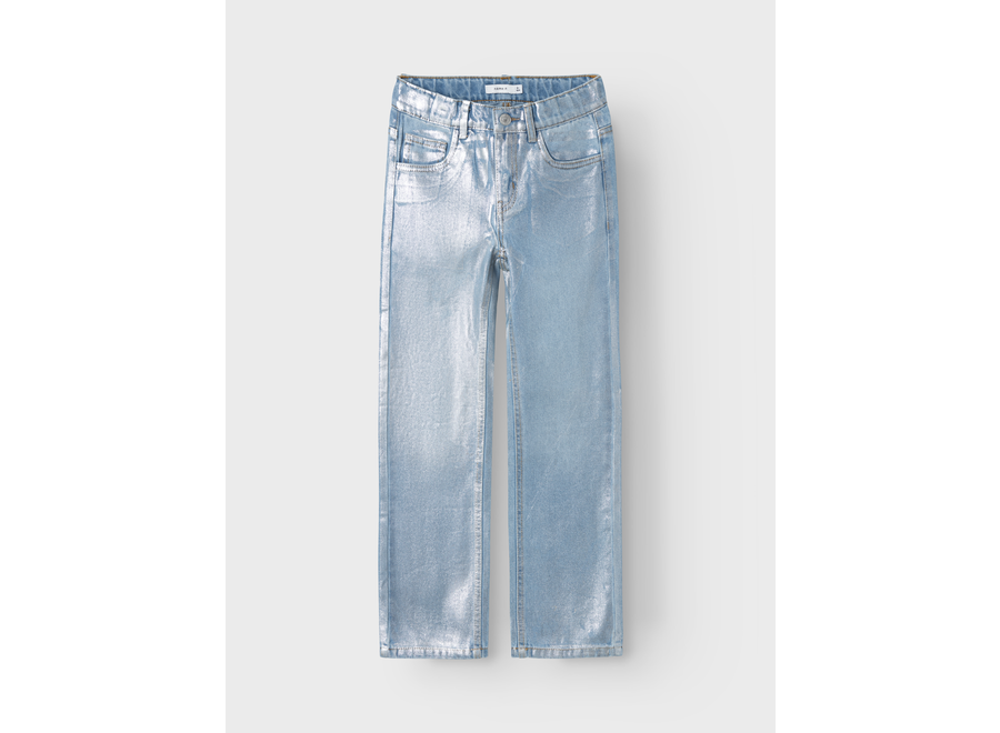 Rose straight jeans - light blue denim | Silver Foil