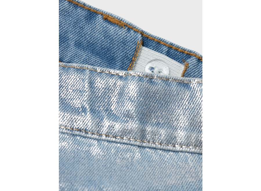 Rose straight jeans - light blue denim | Silver Foil