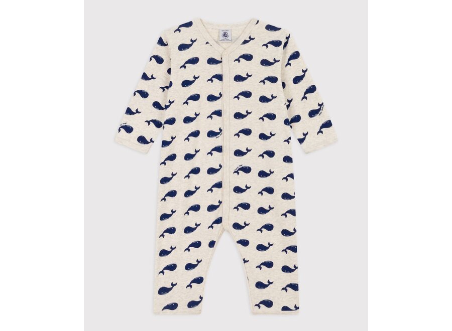 jumpsuit zonder voet walvissen