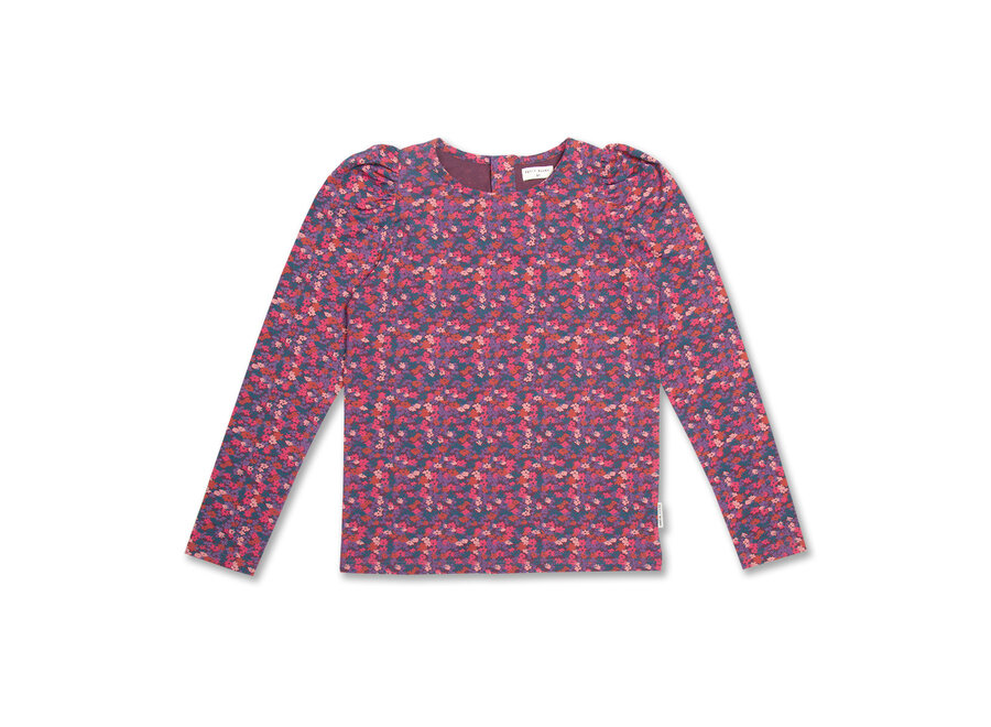 Puff Sleeve Top	Blossom Plum AOP