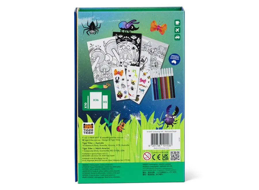 Colouring Set - Backyard Bugs