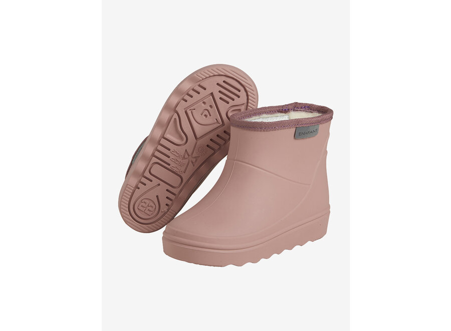 Thermo boots short solid - Old Rose