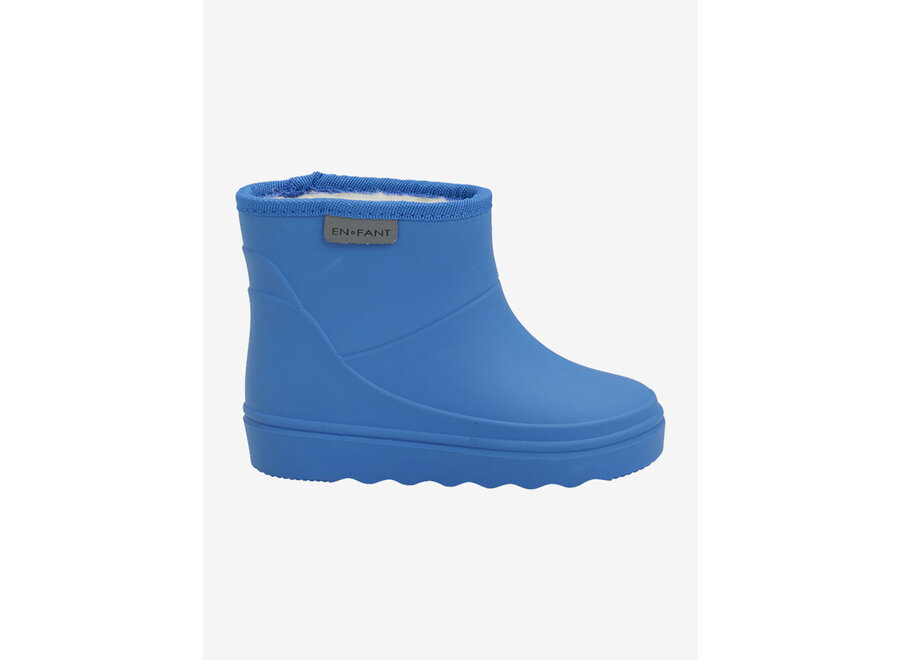 Thermo boots short solid - Blue Daphne