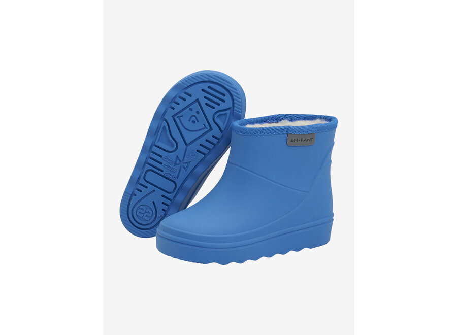 Thermo boots short solid - Blue Daphne