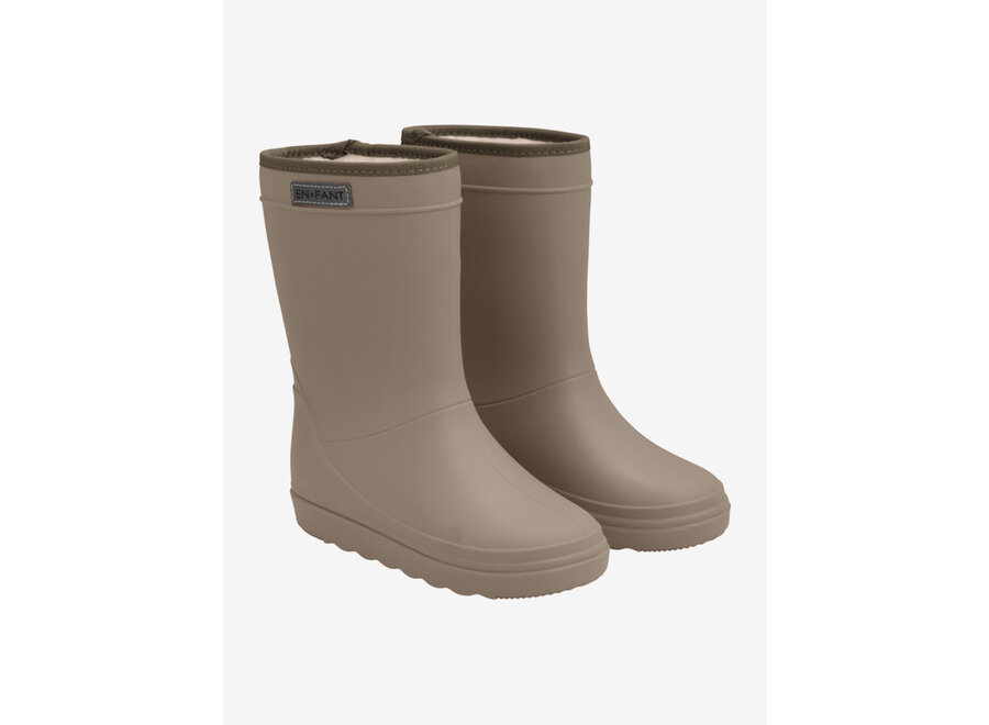 Thermo boots solid - Pine bark
