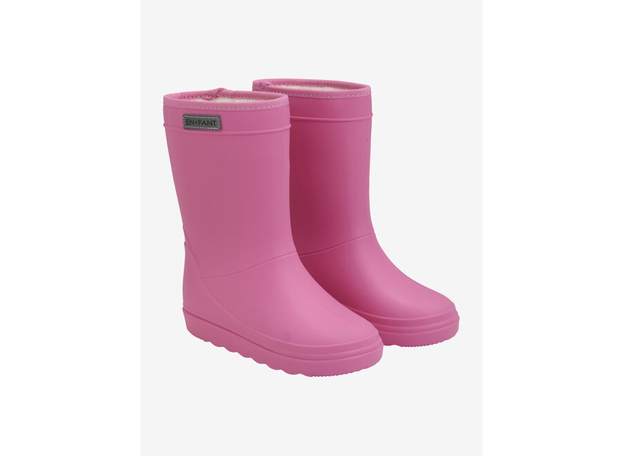 Thermo boots solid - Carmine rose