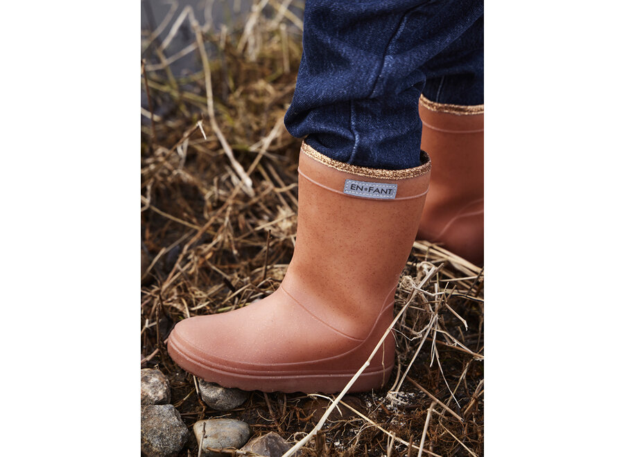 Thermo boots Glitter - Mocha Bisque