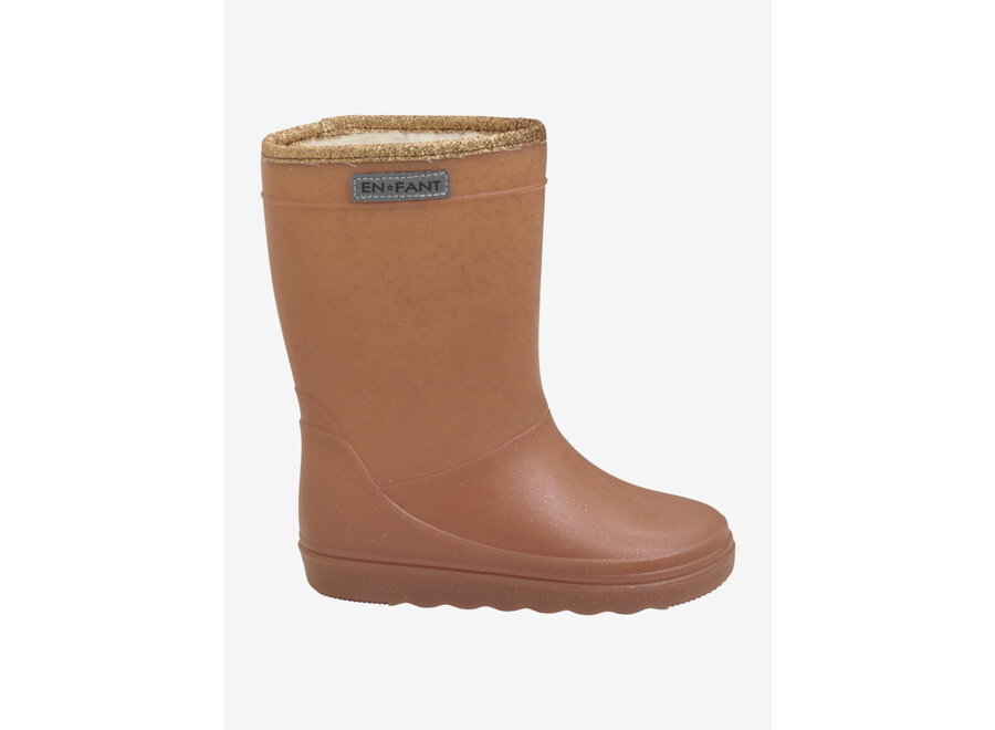 Thermo boots Glitter - Mocha Bisque
