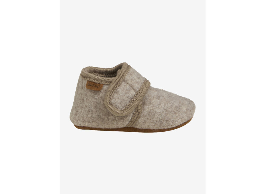 Baby Wool slippers - Sand Melange
