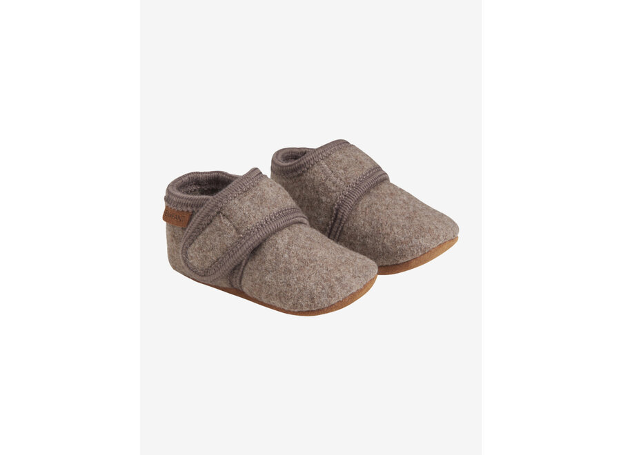 Baby Wool slippers - Walnut