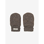 Mittens wool fleece | Wanten - Brown Melange