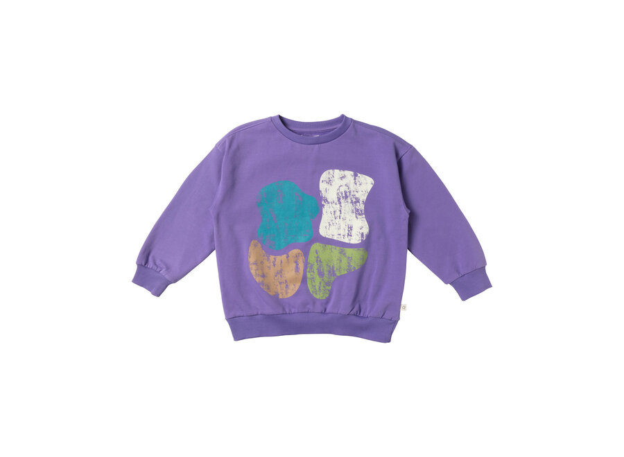 Colorblock | Loose Sweater - Violet