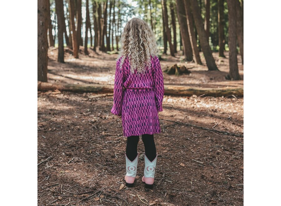 Carré | Blouse Dress - Purple wine