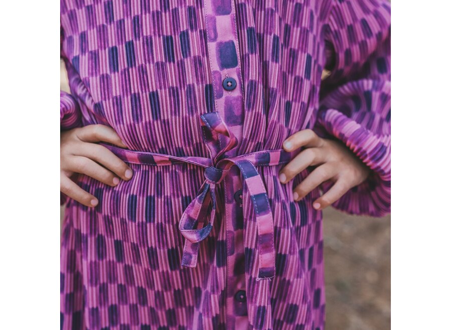 Carré | Blouse Dress - Purple wine