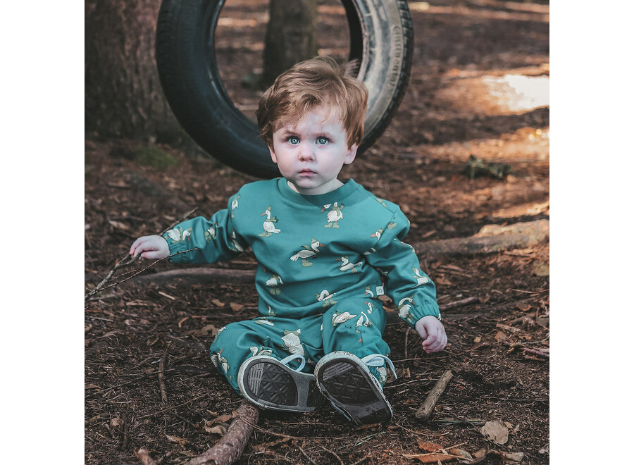 Geese | Oversized Sweater - Deep lake