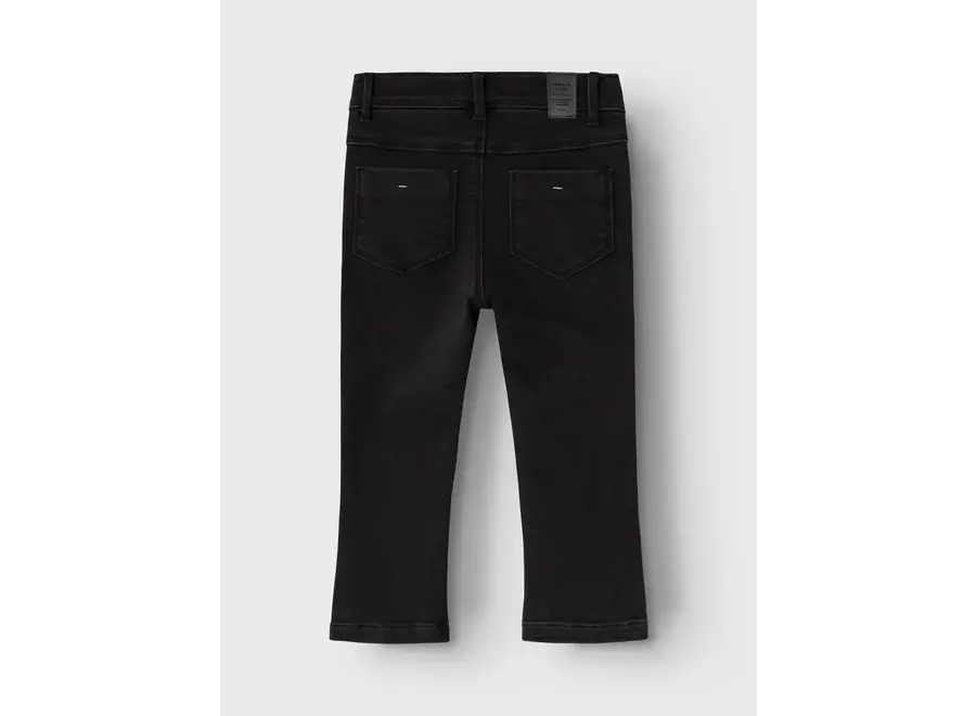 Jeans bootcut fleece Salli - Black denim