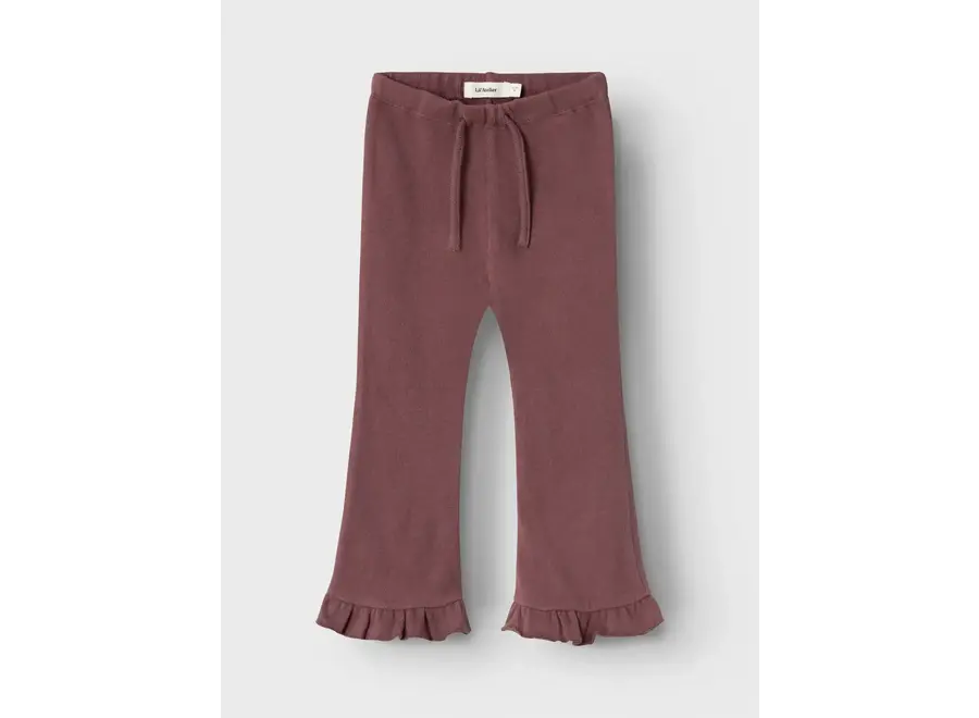 Broek Thoro har bootcut - Rose brown