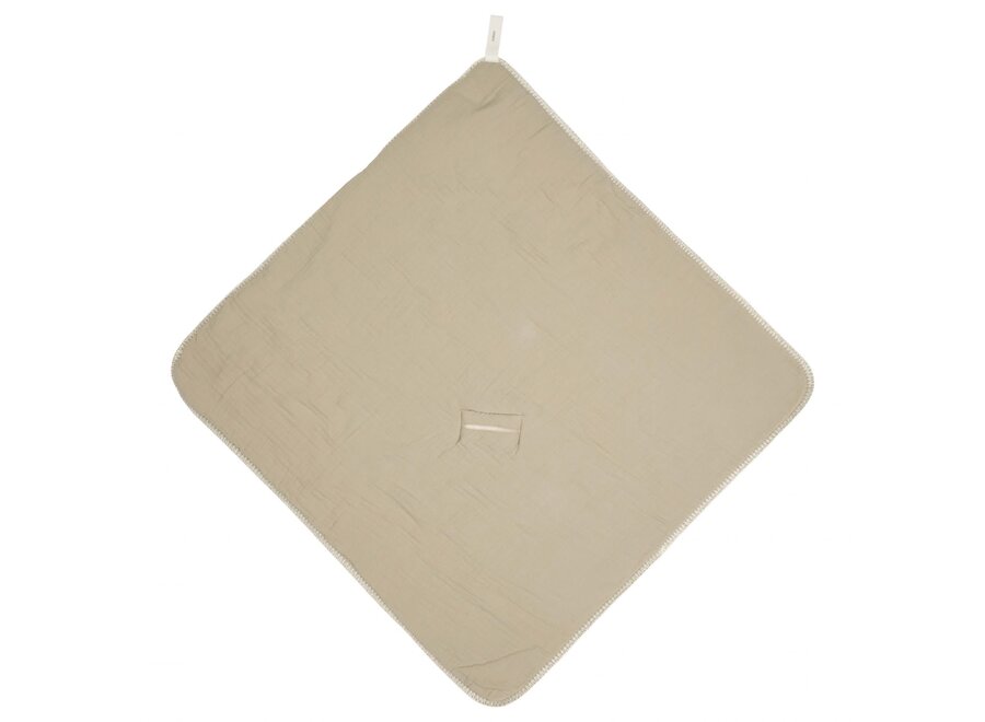 Omslagdoek teddy Faro - Sage 100x100cm