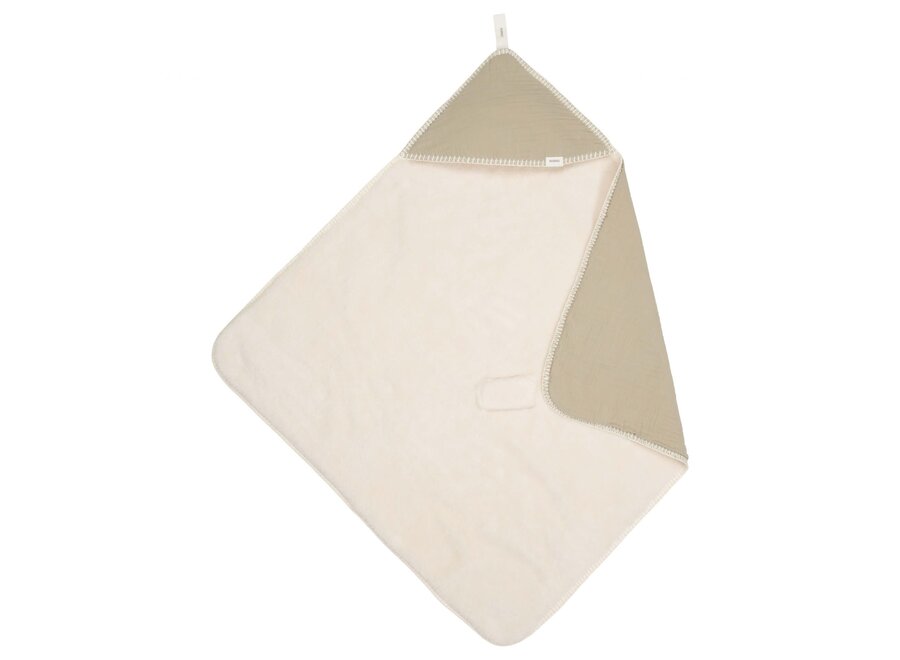 Omslagdoek teddy Faro - Sage 100x100cm