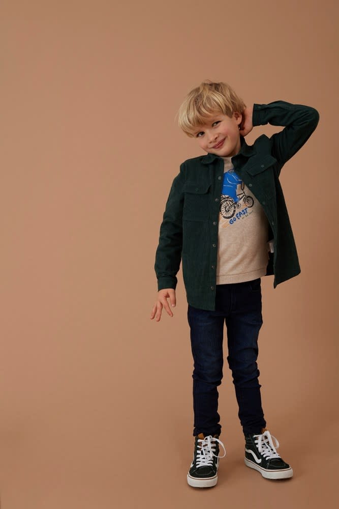 Sturdy Overhemd Fun Days groen Meiden van De Wit Kids en Conceptstore