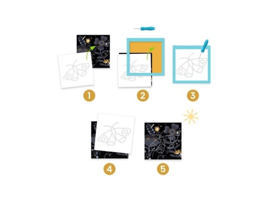 Knutselset prikkaarten