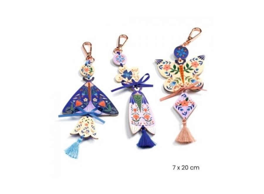 Knutselpakket DIY - Sleutelhangers maken Vlinders