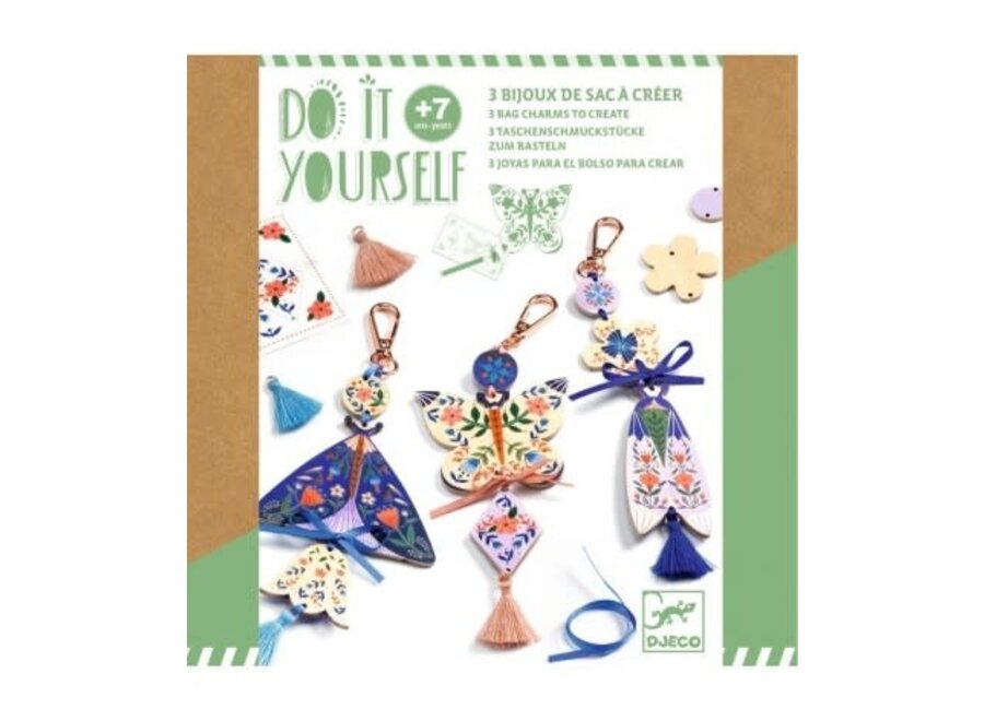 Knutselpakket DIY - Sleutelhangers maken Vlinders