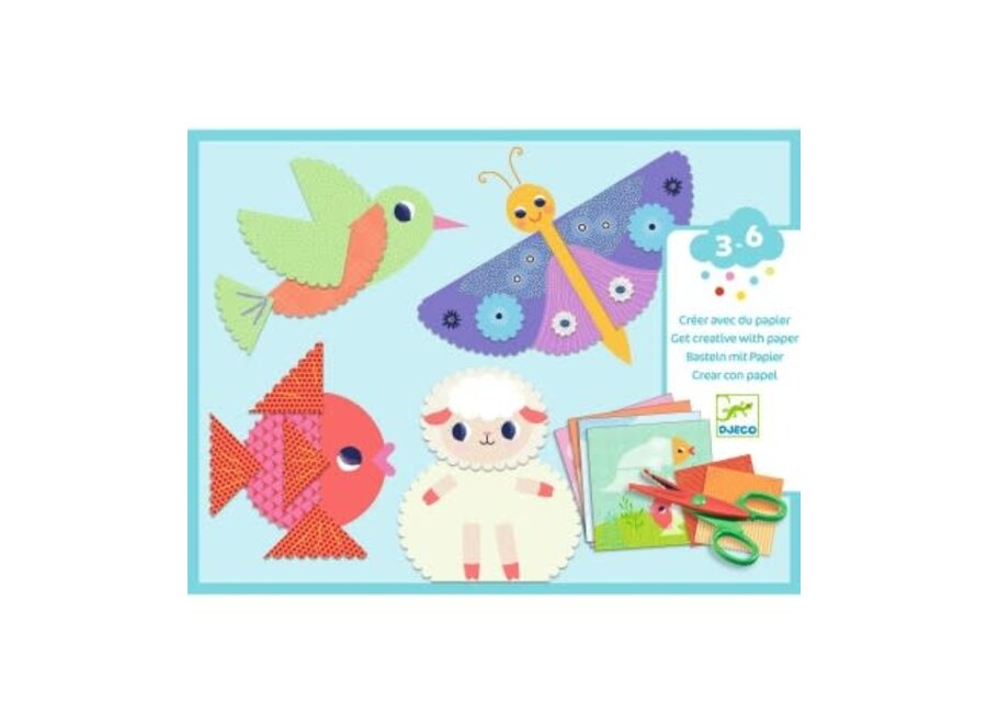 Knutselset papier met kartelrand
