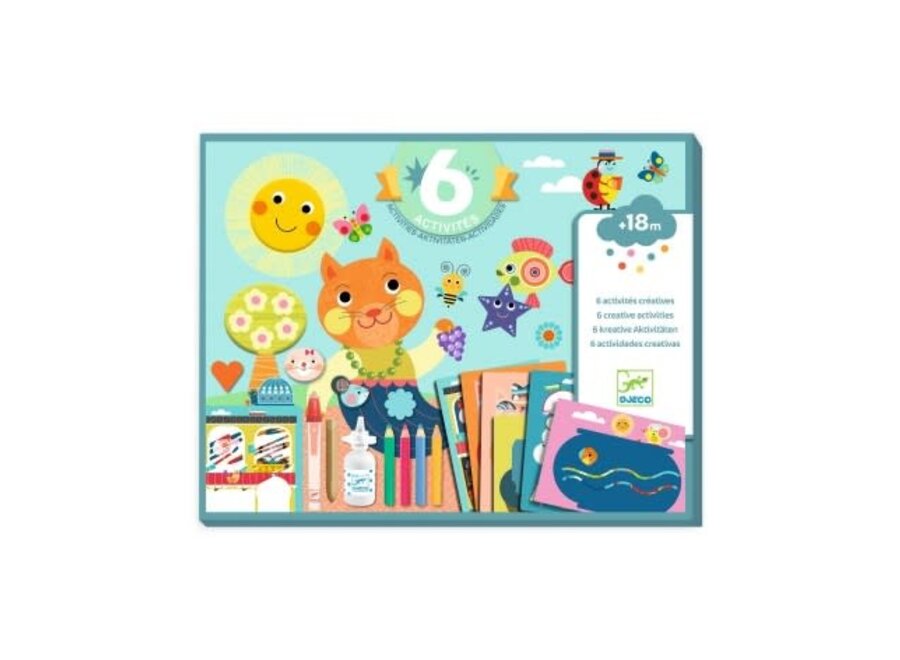 Knutselpakket (6 activiteiten) - Kat en zijn vrienden