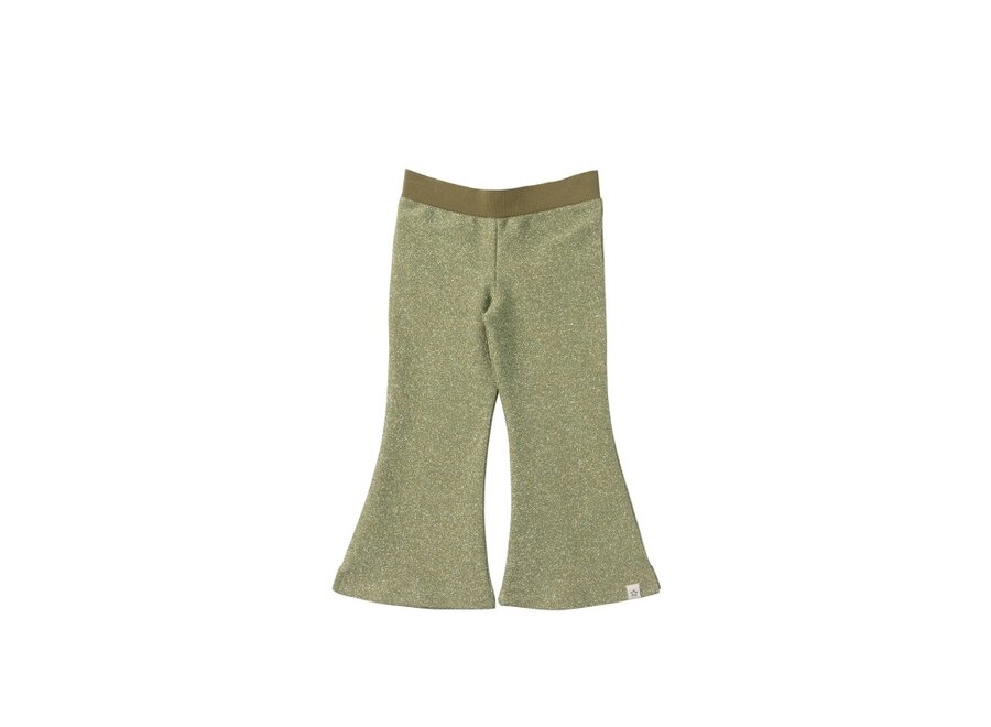 Glitter | Flared Legging - Olive branch