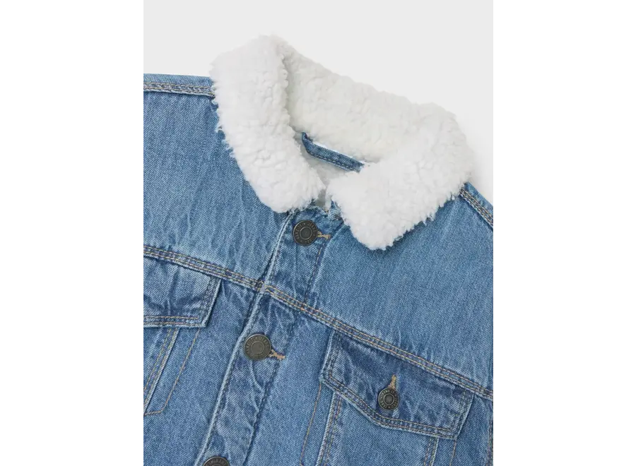 Spijkerjas teddy - Medium blue denim