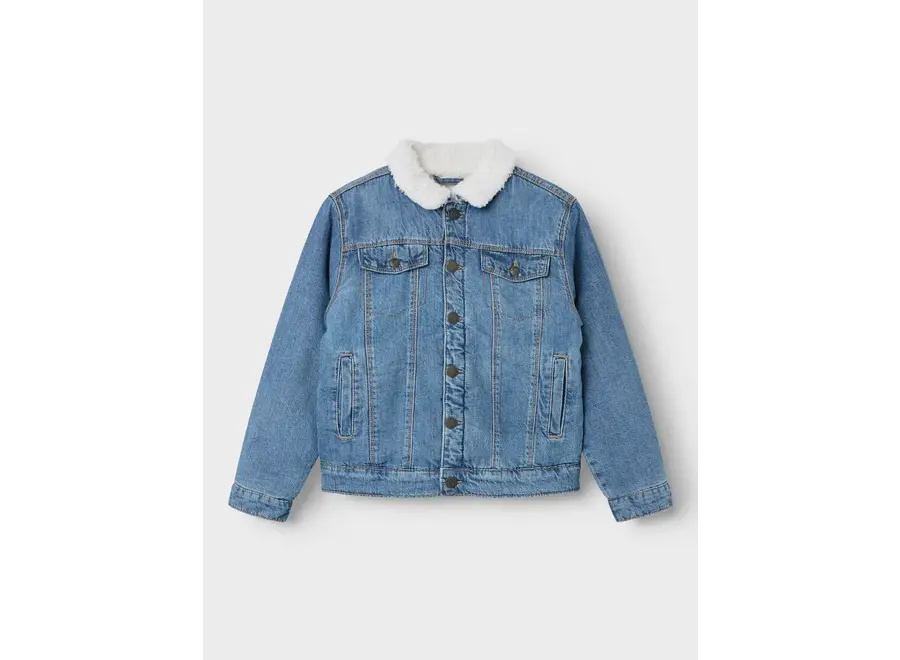 Spijkerjas teddy - Medium blue denim