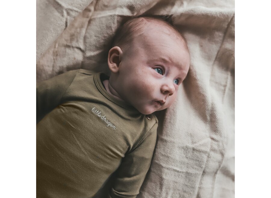 Solid | Fitted Romper dried herb