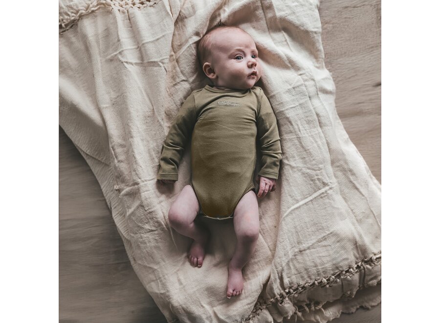 Solid | Fitted Romper dried herb