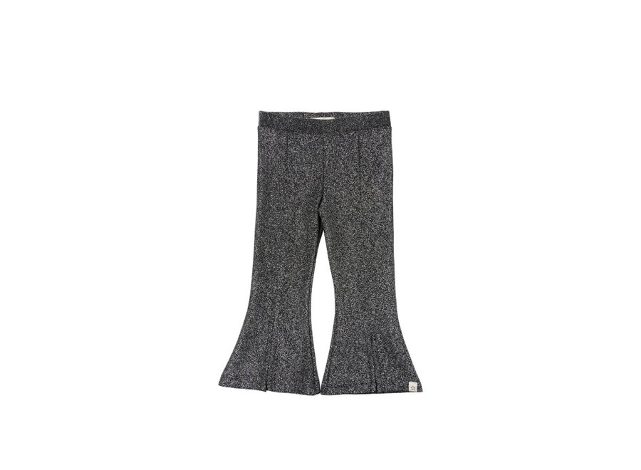 Glitter | Flared Legging - Black